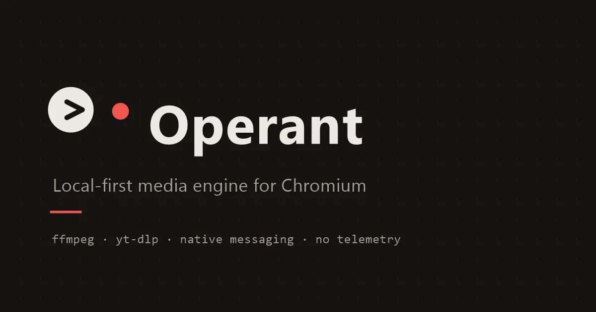 Operant: Motor de Medios Local para Chromium